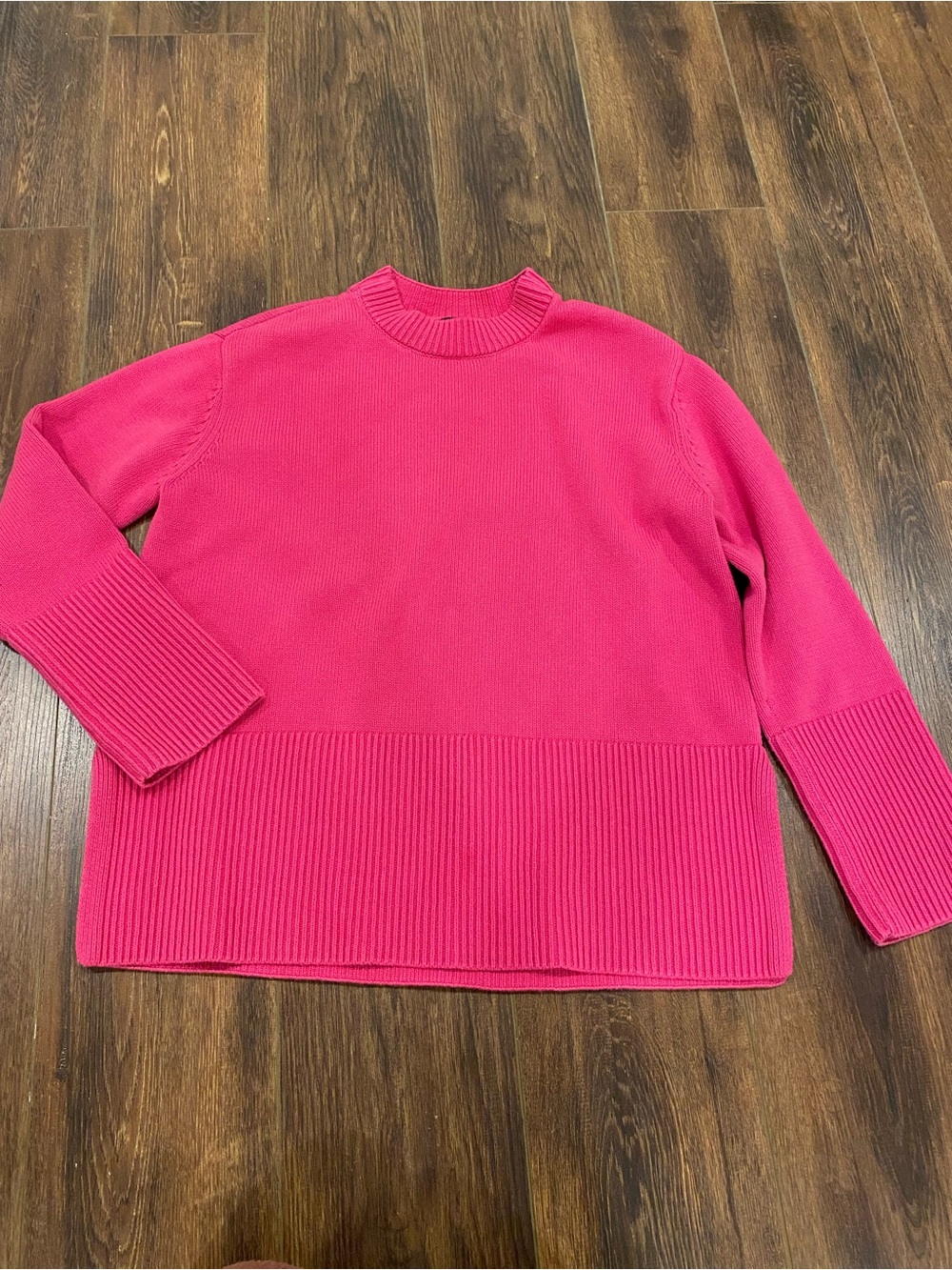 GAP 100% cotton knit sweater hot pink small
